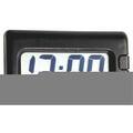 Clock King Black Jumbo Time Quartz Travel Clock CL81603